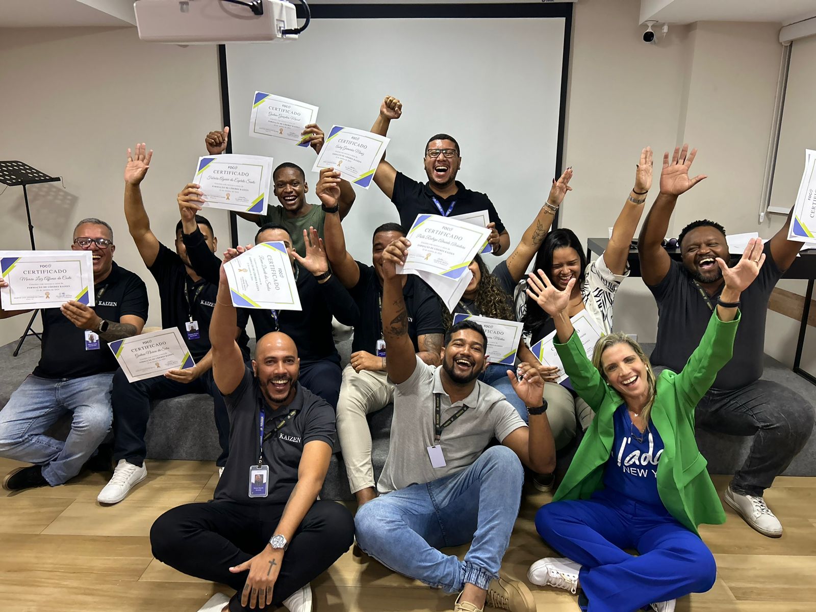 Turma com certificados